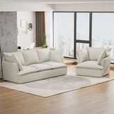 Bellemave® 94" Modern 3+1 Seater Sectional Cloud Sofa with 2 Armrest Pillows - Bellemave